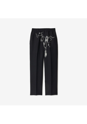 Burberry Knight Hardware Canvas Trousers