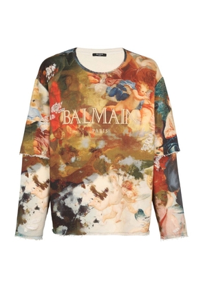 Balmain Sky Print Sweatshirt
