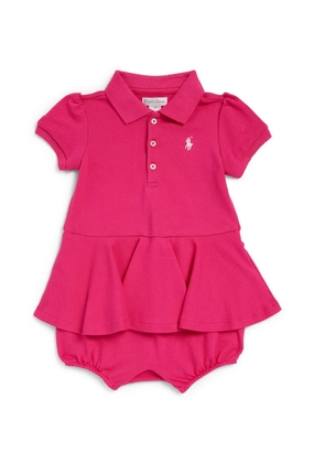 Ralph Lauren Kids Polo Pony Polo Shirt Dress (3-24 Months)