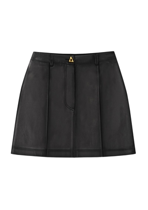 Aeron Leather Rudens Mini Skirt