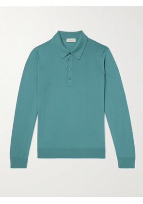 PIACENZA 1733 - Virgin Wool Polo Shirt - Men - Blue - IT 46