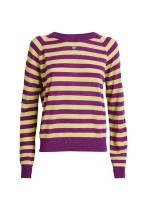 Max & Co. Wool Crew-Neck Striped Sweater