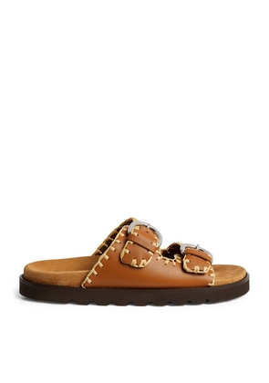 Weekend Max Mara Leather Buckled Sandals