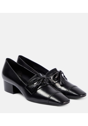 The Row Park leather loafer pumps