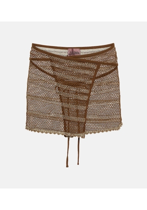 Jean Paul Gaultier x KNWLS crochet wrap miniskirt