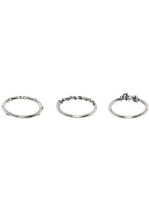 Youth Silver Layered Ring Set