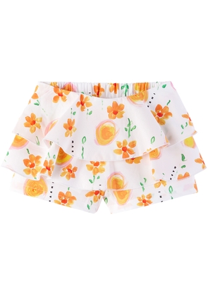 Marni Baby White Floral Shorts