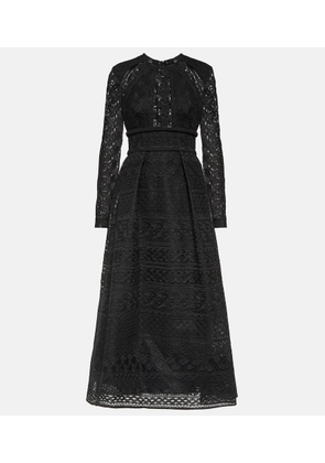 Elie Saab Cotton-blend lace maxi dress