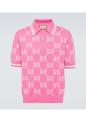 Gucci GG intarsia cotton polo shirt