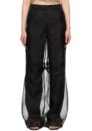 Christopher Esber Black Iconica Duo Trousers