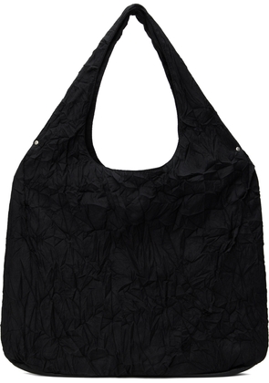 Youth Black Cut Off Round Tote
