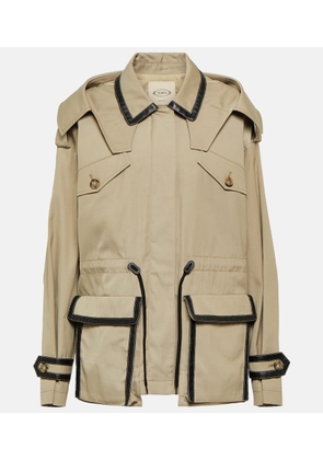 Tod's Leather-trimmed jacket