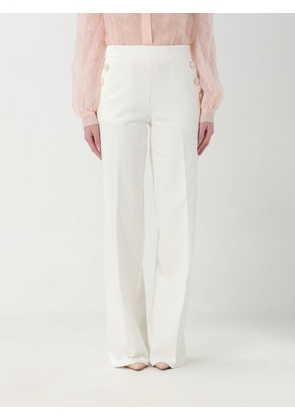 Trousers TWINSET Woman colour White