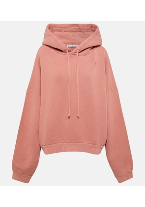 Acne Studios Fester cropped cotton fleece hoodie