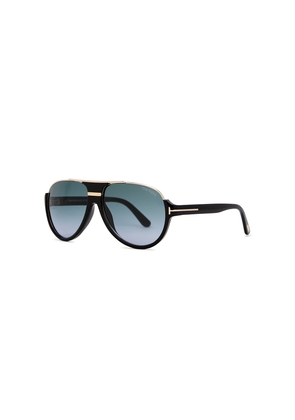Tom Ford - Aviator-style Sunglasses Black, Graduated Lenses, Gold-tone Hardware, 100% UV Protection
