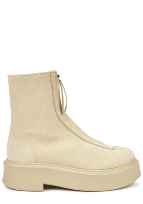 The Row Nubuck Ankle Boots - Beige - 35 (IT35 / UK2)
