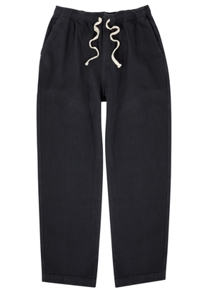 Frame Straight-leg Cotton Trousers - Navy - L