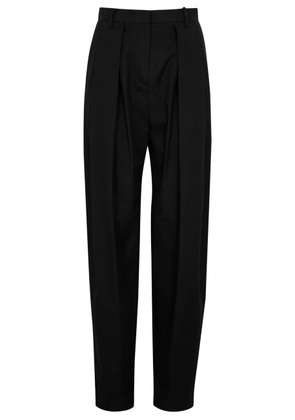 Magda Butrym Tapered Cotton Trousers - Black - 40 (UK12 / M)