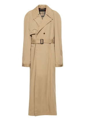 Deconstructed Maxi Cotton Trench Coat