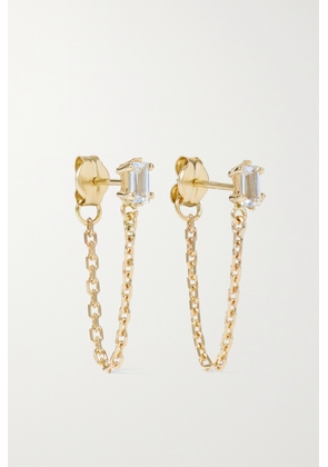 STONE AND STRAND - 10-karat Gold Topaz Earrings - One size