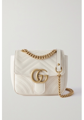 Gucci - Gg Marmont Matelassé Leather Shoulder Bag - White - One size