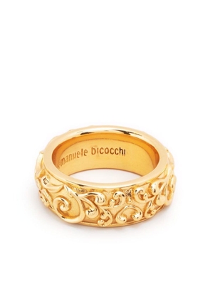 Emanuele Bicocchi Large Gold Arabesque band ring