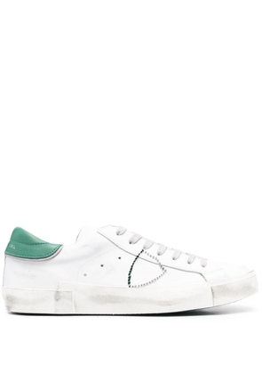Philippe Model Paris distressed-effect low-top sneakers - White