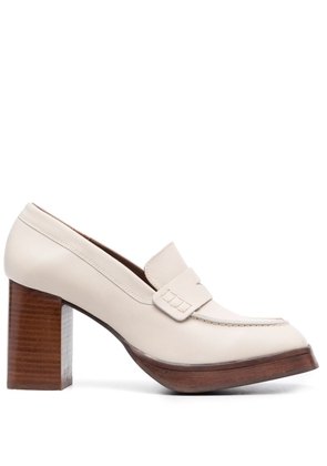 ALOHAS Busy 85mm leather pumps - Neutrals