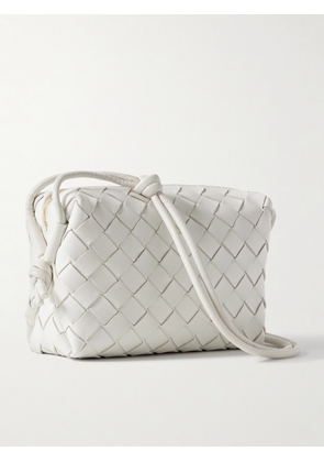 Bottega Veneta - Loop Mini Intrecciato Leather Shoulder Bag - White - One size