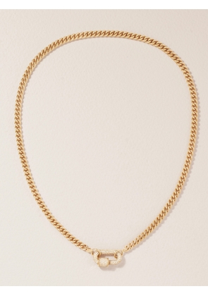Marla Aaron - Chubby Babylock 14-karat Gold Diamond Necklace - One size