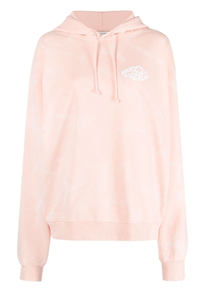 Holzweiler graphic-print organic cotton hoodie - Pink