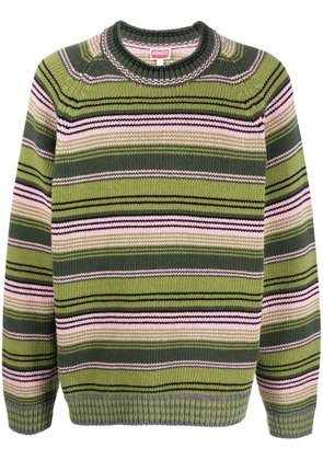 Kenzo Rue Vivienne striped wool jumper - Green