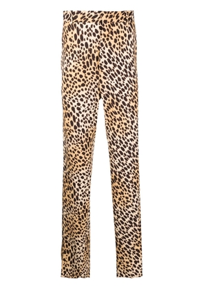 Dsquared2 leopard-print straight-leg trousers - Neutrals