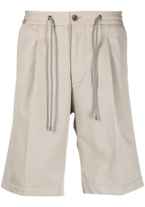 Corneliani drawstring-waist chino shorts - Neutrals