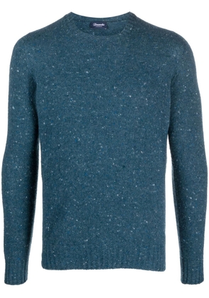 Drumohr melange-effect knit jumper - Blue