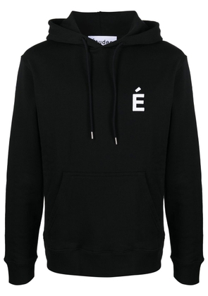 Etudes logo-print pullover hoodie - Black