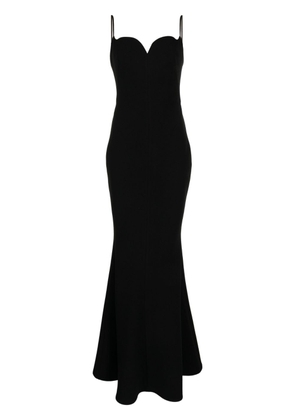 Rachel Gilbert Loren sweetheart-neck gown dress - Black