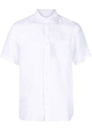 Paul & Shark short-sleeved linen shirt - White