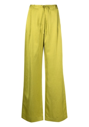 Christian Wijnants linen-blend trousers - Green