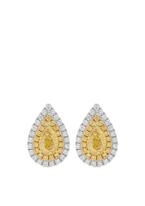 HYT Jewelry 18kt white and yellow gold diamond earrings - Silver