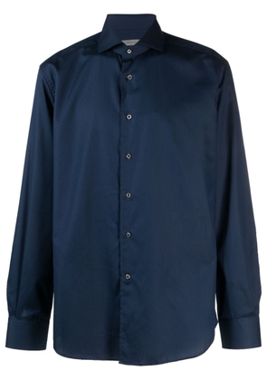 Corneliani long-sleeve cotton shirt - Blue