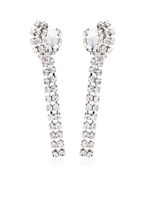 Alessandra Rich crystal-embellished drop earrings - Silver
