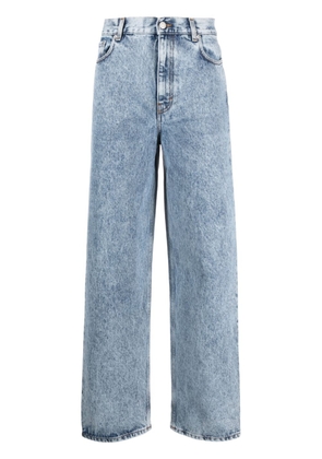 Séfr acid-wash straight-leg jeans - Blue