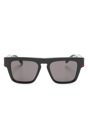 Alexander McQueen Eyewear two-tone rectangle-frame sunglasses - Black