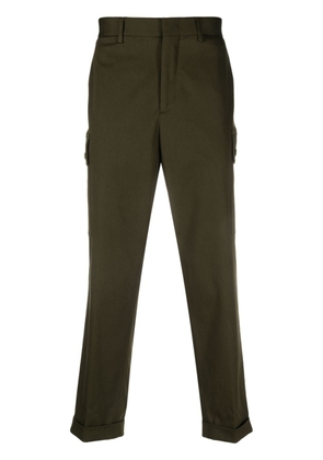ETRO Pegaso-motif cropped cargo trousers - Green