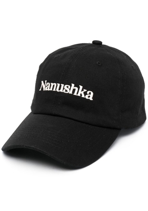 Nanushka logo-embroidered baseball cap - Black