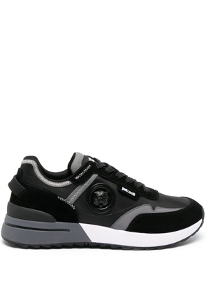 Just Cavalli logo-patch panelled sneakers - Black