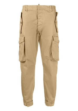 Dsquared2 straight-leg cotton cargo trousers - Neutrals