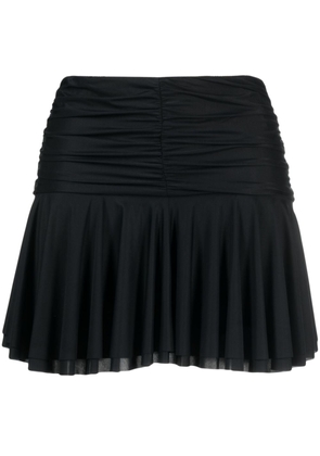 MISBHV low-rise ruched miniskirt - Black