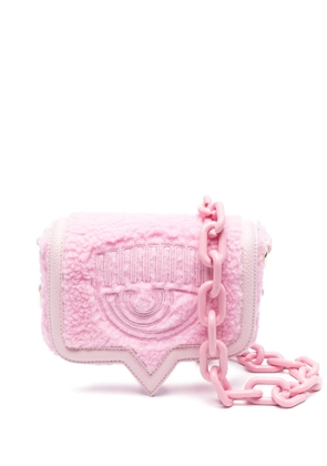 Chiara Ferragni Eyelike logo-embossed shoulder bag - Pink